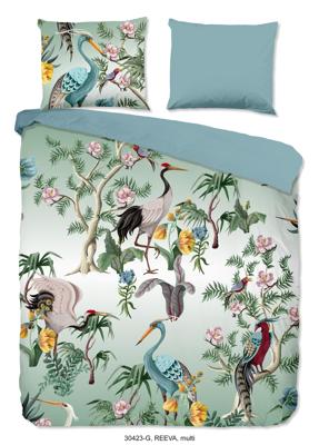 Good Morning Dekbedovertrek "kraanvogel" - Multi - (240x200/220 cm) - Katoen