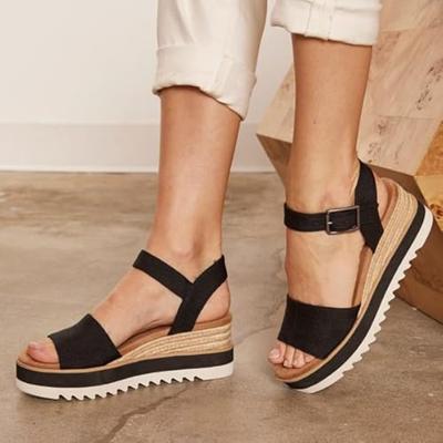 Toms Alpargata Platform 10017856 Zwart-42 maat 42