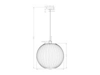 Trio Moderne HanglampTressi 40cm transparant - 304100100 - thumbnail