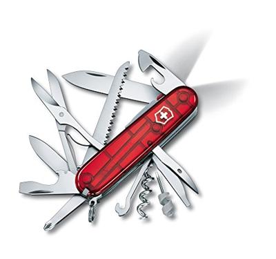 Victorinox Huntsman Lite 1.7915.T Zwitsers zakmes Aantal functies 21 Rood (transparant)