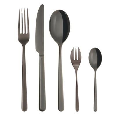 Sambonet Bestekset Linear - Zwart - 30 delig / 6 personen Sambonet Bestekset Linear - Zwart - 30 delig / 6 personen