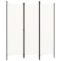 VidaXL Kamerscherm met 3 panelen 150x180 cm wit - thumbnail