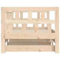 Slaapbank met onderschuifbed 80x200 cm massief grenenhout - thumbnail