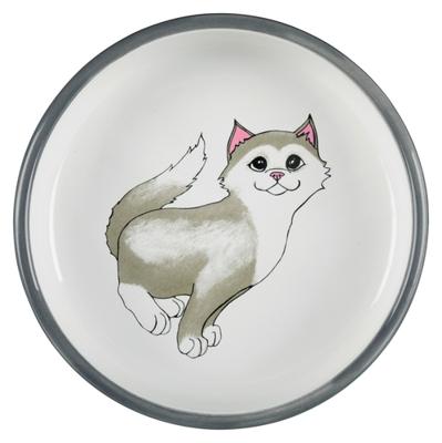 Voerbak voor katten Trixie Wit Grijs