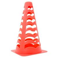 Voetbalpionnen 6 st stapelbaar 13x13x22,5 cm oranje - thumbnail