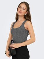Only Onlea Glitter S/l 2-ways Top Jrs Noos Tops En Singlets Black Silver Glitter - thumbnail