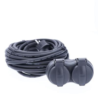 AS Schwabe 60661 Stopcontactsplitter Zwart