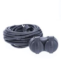 AS Schwabe 60662 Stopcontactsplitter Zwart - thumbnail
