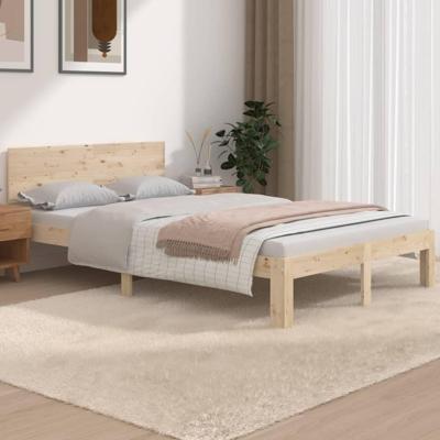 Bedframe massief hout 120x190 cm 4FT Small Double Bedframe massief hout 120x190 cm 4FT Small Double