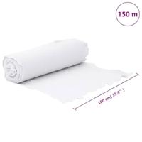 VidaXL Geotextielmembraan 1x150 m polyestervezel wit - thumbnail