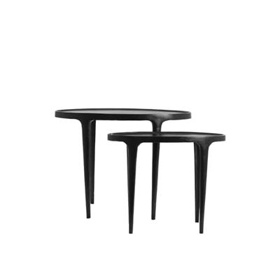 Light & Living Bijzettafel 'Arica' Set van 2 stuks, kleur Mat Zwart Light & Living Bijzettafel 'Arica' Set van 2 stuks, kleur Mat Zwart