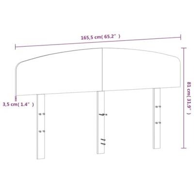 Hoofdbord 160 cm massief grenenhout wasbruin