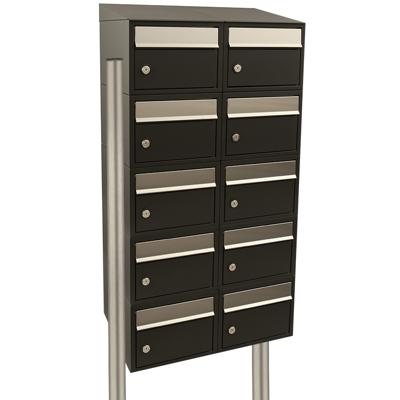 Stoer! Brickset 2-Breed, 5-Hoog Met Dak Op Statief Zwart - 40215070_2x5ds