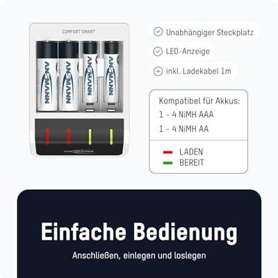 Ansmann Comfort Smart Batterijlader Ansmann Comfort Smart Batterijlader