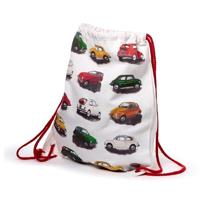 Fiat 500 Repeat Canvas Trekkoord Rugtas - thumbnail