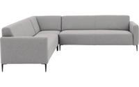Goossens Bank Key West lichtgrijs, stof, 3-zits, modern design - thumbnail