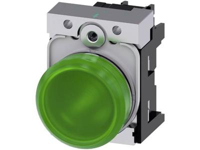 Siemens 3SU1152-6AA40-1AA0 Verlichte melder Hoogglans Groen 24 V/AC, 24 V/DC 1 stuk(s)