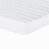 Slaapbank onderschuifbed en matrassen 80x200 cm stof lichtgrijs - thumbnail