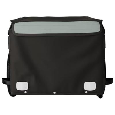 Fietstrailer 30 kg ijzer zwart en grijs - thumbnail