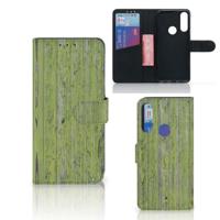 Alcatel 1S 2020 | Book Style Case | Green Wood - thumbnail