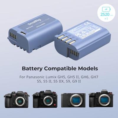 SmallRig 4906 DMW-BLK22 USB-C Rechargeable Camera Battery, blauw