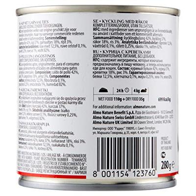 Almo Nature HFC Natural kip met garnalen natvoer kat (280 g) 12 x 280 g - thumbnail
