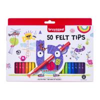 Viltstift bruynzeel kids assorti 50 stuks - thumbnail
