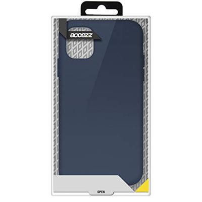Accezz Liquid Silicone Backcover Samsung Galaxy S21 Telefoonhoesje Blauw