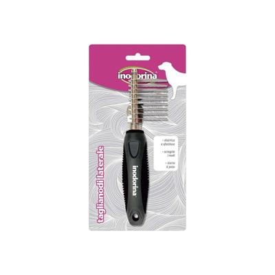 Inodorina, Zijtang voor honden en katten, voor het ontwarren, uitdunnen, glad maken van lang of hard haar, snel en veilig, ideaal voor het polijsten van de vacht