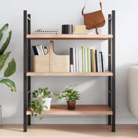 Wandschap 100x60x4 cm behandeld massief eikenhout lichtbruin - thumbnail