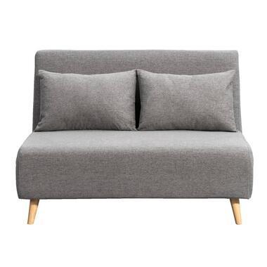 Slaapbank Luzern - grijs - 81x121x90 cm - Leen Bakker