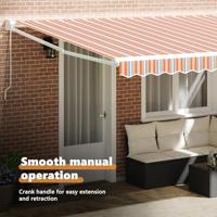 VidaXL Inklapbaar zonnescherm polyester - thumbnail