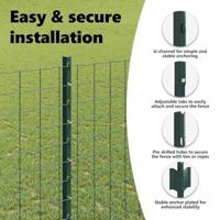 VidaXL Afrasteringspaal 22 pcs groen 180 cm staal - thumbnail