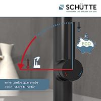 SCHÜTTE eenknopsmengkraan miami matzwart - thumbnail