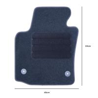 Vloermattenset voor auto OCC Motorsport OCCST0015LOG Seat Leon Mk2 5 Onderdelen - thumbnail