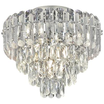 LED Plafondlamp - Trio Select Malizia - 7 Lichtpunten - E14-fitting - IP20 - Chroom - Metaal