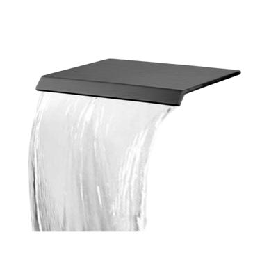 Muuruitloop Best Design met Waterval Dule t.b.v. Douche en Bad Gunmetal Muuruitloop Best Design met Waterval Dule t.b.v. Douche en Bad Gunmetal