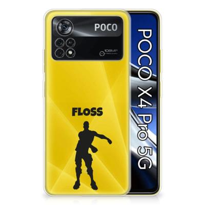 Xiaomi Poco X4 Pro 5G Telefoonhoesje met Naam Floss Xiaomi Poco X4 Pro 5G Telefoonhoesje met Naam Floss
