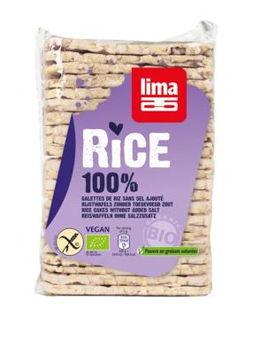 Lima Rijstwafel Dun met zeer laag Zoutgehalte 130 gram
