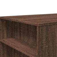 Salontafel 102x55x42 cm bewerkt hout bruin eikenkleur - thumbnail
