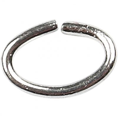 Creativ Company Ring, ovaal, dikte 0,7 mm, verzilverd, 50 stuk/ 1 doos Creativ Company Ring, ovaal, dikte 0,7 mm, verzilverd, 50 stuk/ 1 doos
