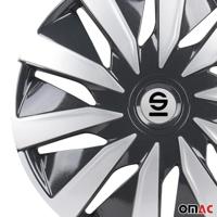 4-Delige Sparco Wieldoppenset Lazio 16-inch grijs/zilver SP1691GRSV - thumbnail