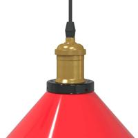 Hanglamp in hoogte verstelbaar E27 22 cm metaal glanzend rood - thumbnail