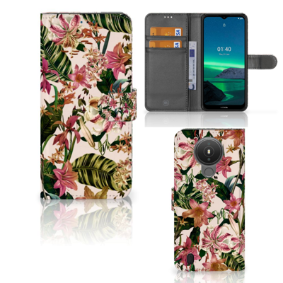 Nokia 1.4 Hoesje Flowers Nokia 1.4 Hoesje Flowers