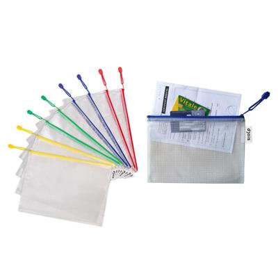 Tarifold opbergtas met rits, ft A4, pak van 8 stuks in geassorteerde kleuren Tarifold opbergtas met rits, ft A4, pak van 8 stuks in geassorteerde kleuren