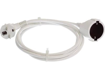 as - Schwabe 50311 PVC Schuko Verlengkabel met EU-Stopcontact en Stekker, IP20, 230 V/16 A, 3 m Kabellengte, Wit