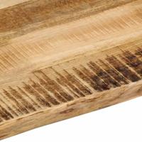 Tafelblad met natuurlijke rand 90x60x3,8 cm massief mangohout - thumbnail