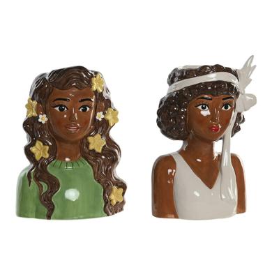 Grondlegger Home ESPRIT Wit Groen Keramisch Stads