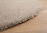 Tapeso Rond hoogpolig vloerkleed velvet - Posh lichtzilver - 240 cm - thumbnail