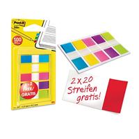 Post-it Index Smal geassorteerde kleuren, 3 + 2 tabs gratis - thumbnail